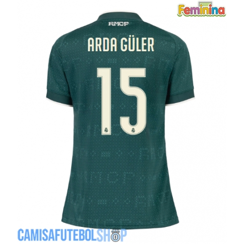 Camisa de time de futebol Real Madrid Arda Guler #15 Replicas 2º Equipamento Feminina 2026-27 Manga Curta